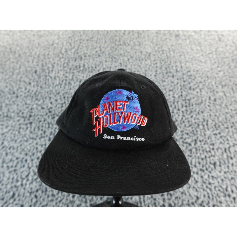 Kids Planet Hollywood San Francisco Black Baseball Cap Snapback Embroidered Logo